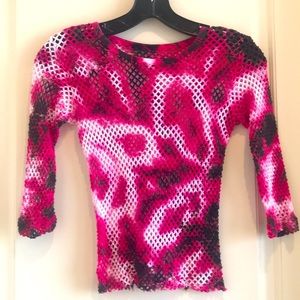 Tye dye perforated top